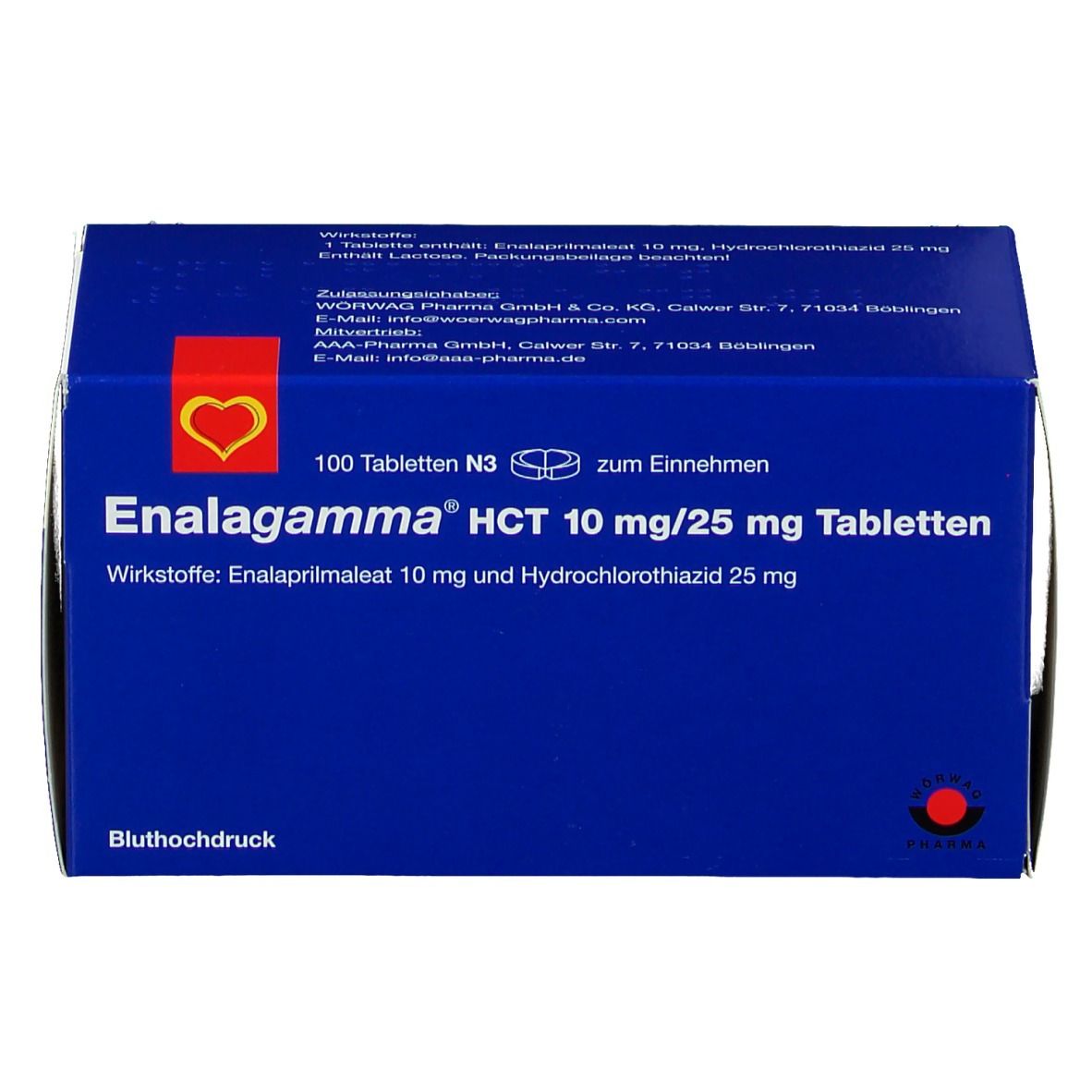 Enalagamma Hct 10/25Mg 100 St mit dem ERezept kaufen Shop Apotheke