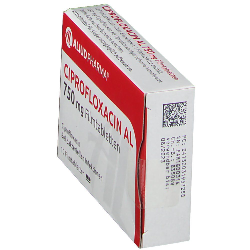 Ciprofloxacin AL 750 mg Filmtabletten 10 St