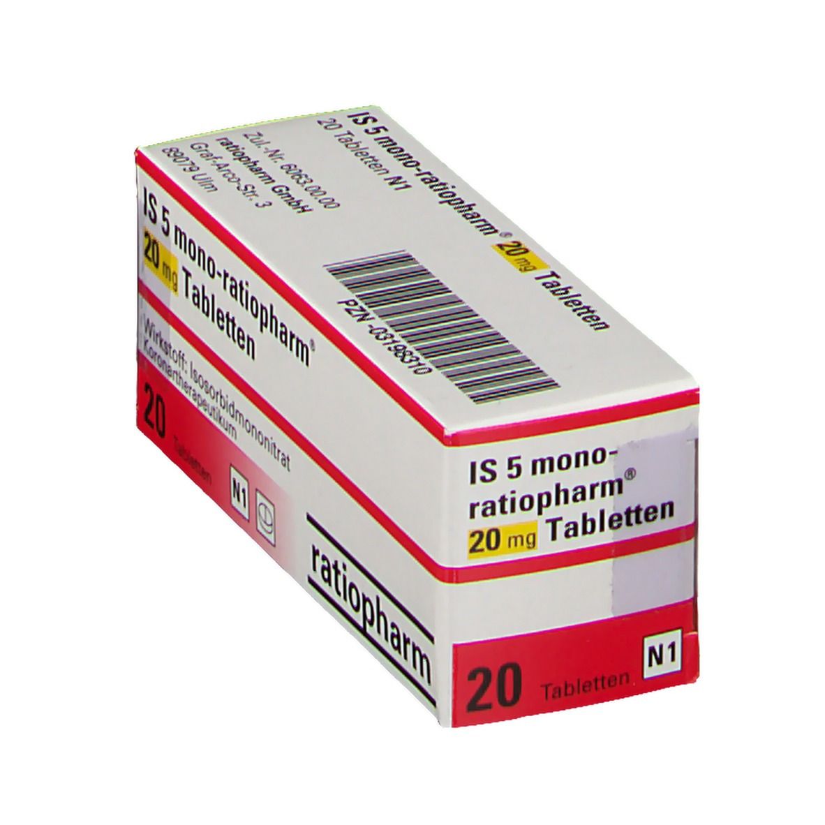 IS 5 mono-ratiopharm 20 mg Tabletten St