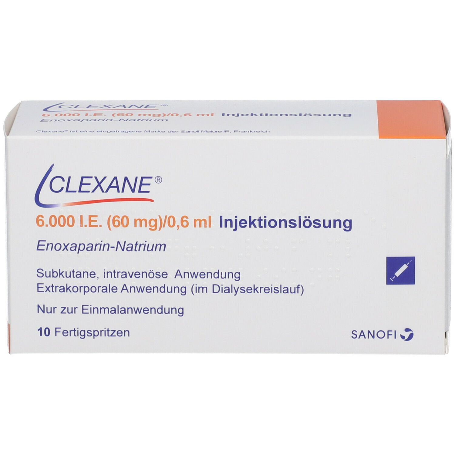 Clexane 6.000 I.E. 60 mg/0,6 ml