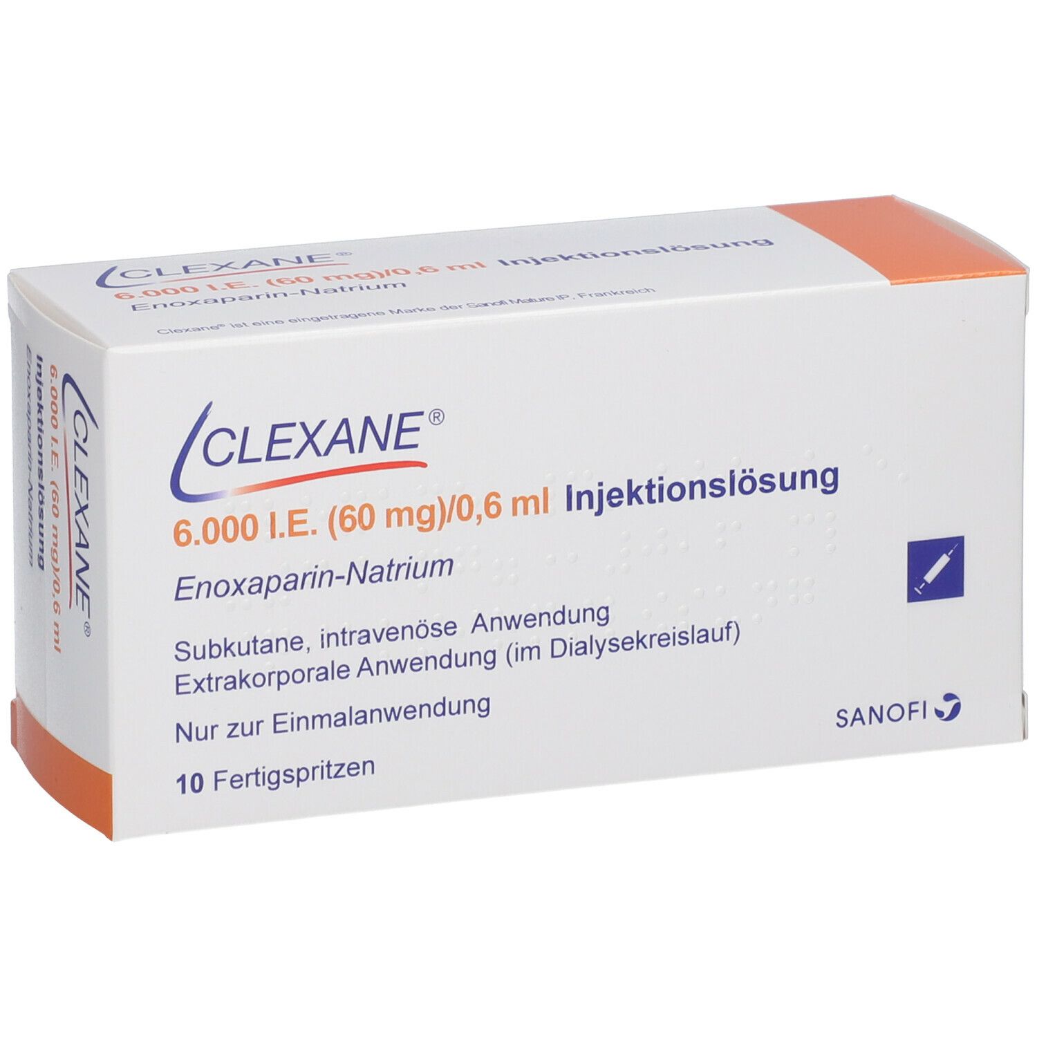 Clexane 6.000 I.E. 60 mg/0,6 ml