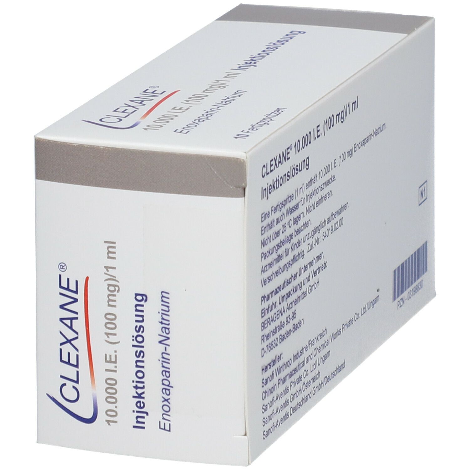 Clexane 10.000 I.E. 100 mg/ml