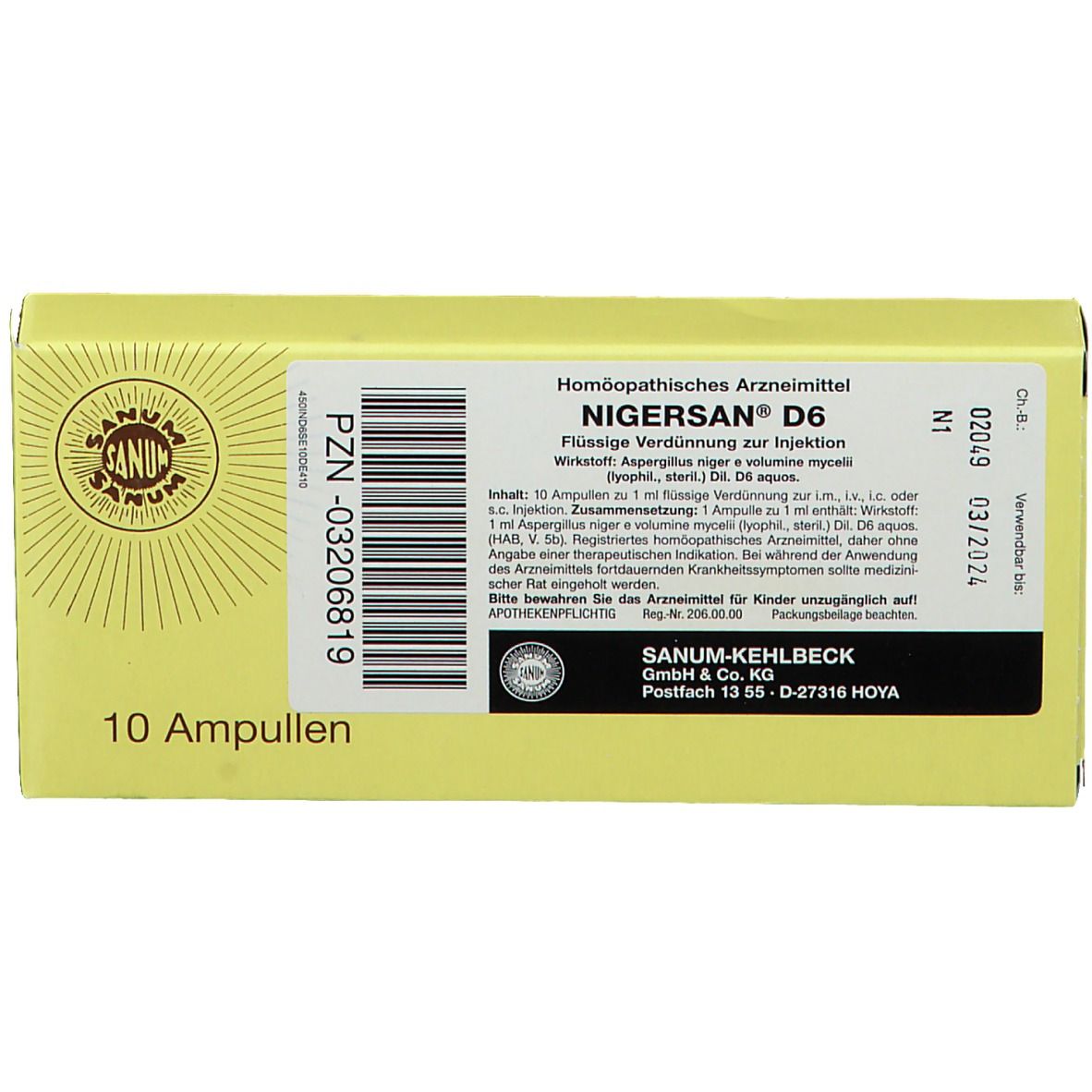 Nigersan® D6 Ampullen