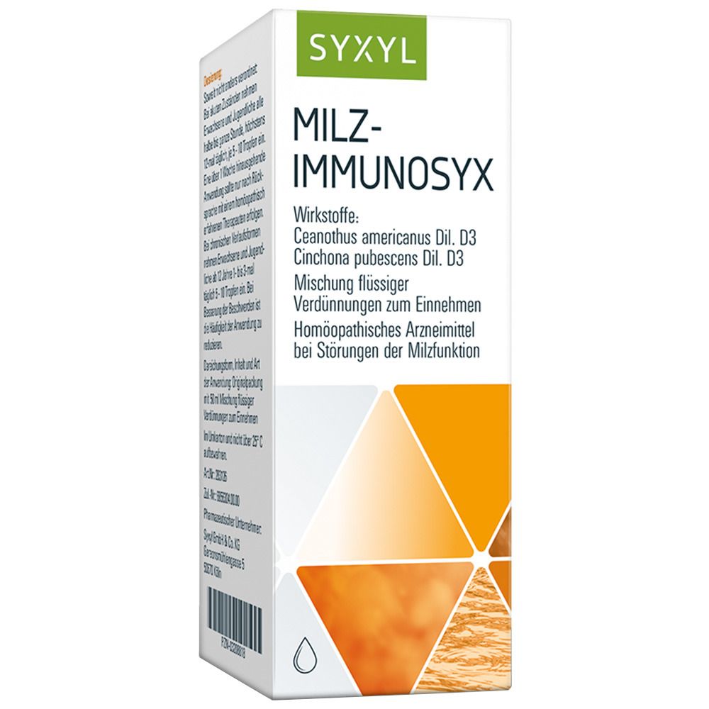 Syxyl Milzimmunosyx Tropfen bei Störungen der Milzfunktion