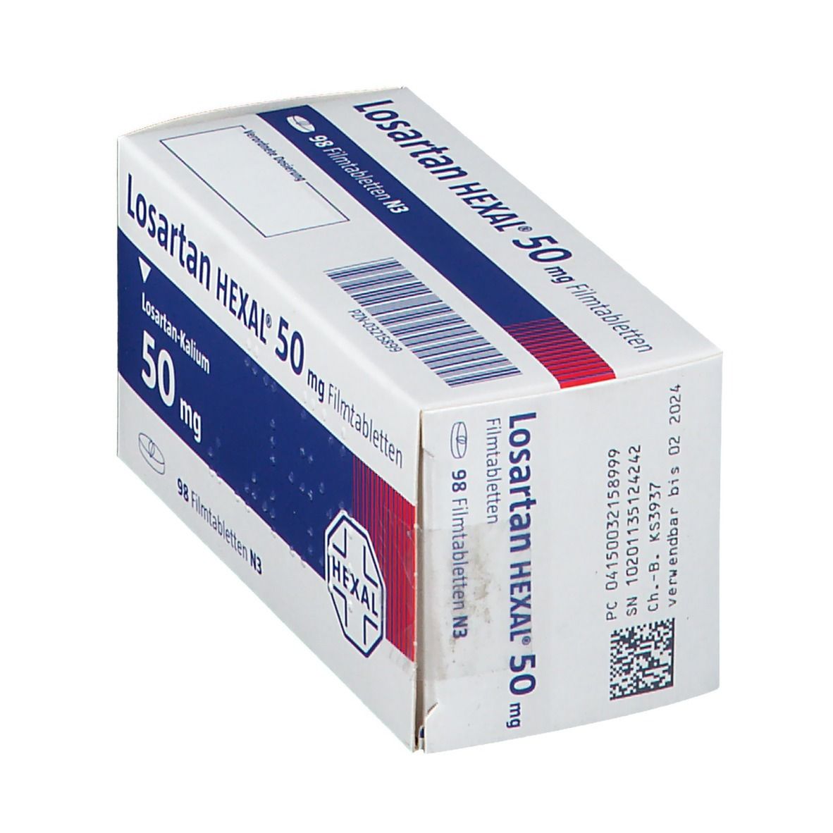 Losartan Hexal 50 mg Filmtabletten 98 St