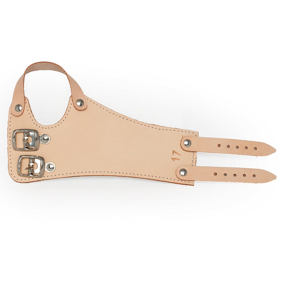 FRANK® Handgelenkriemen aus Leder mit 2 Schnallen Gr. 18 rechts