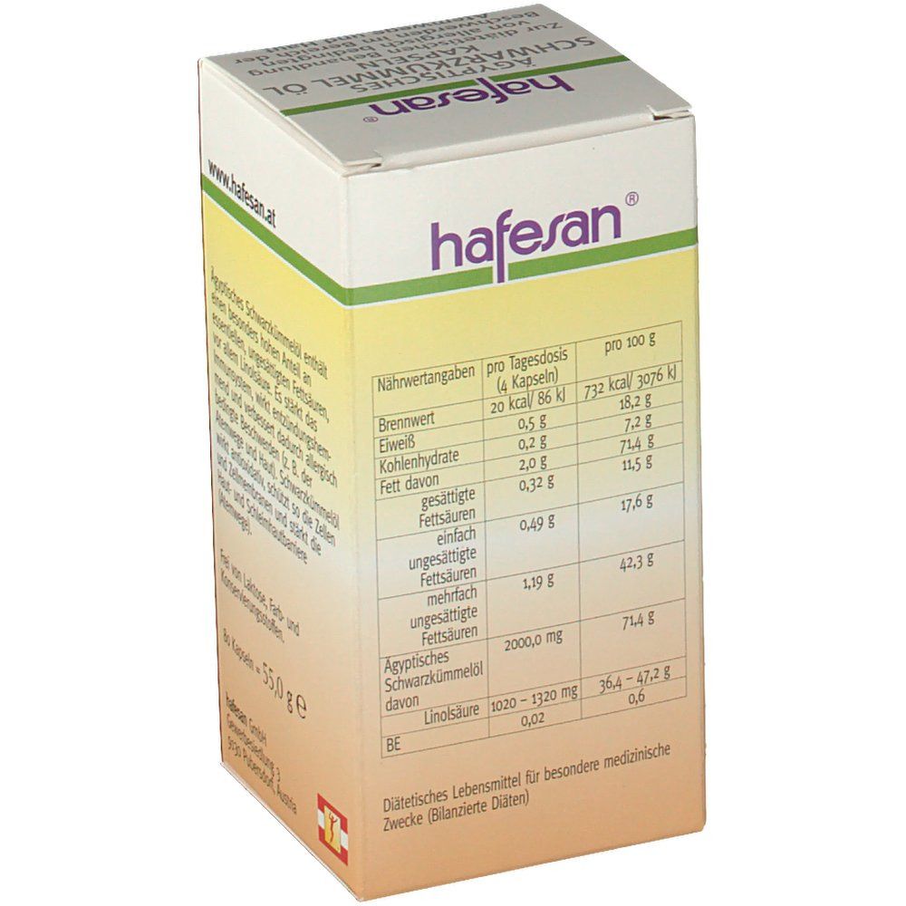 Hafersan® Schwarzkümmelöl 500 mg