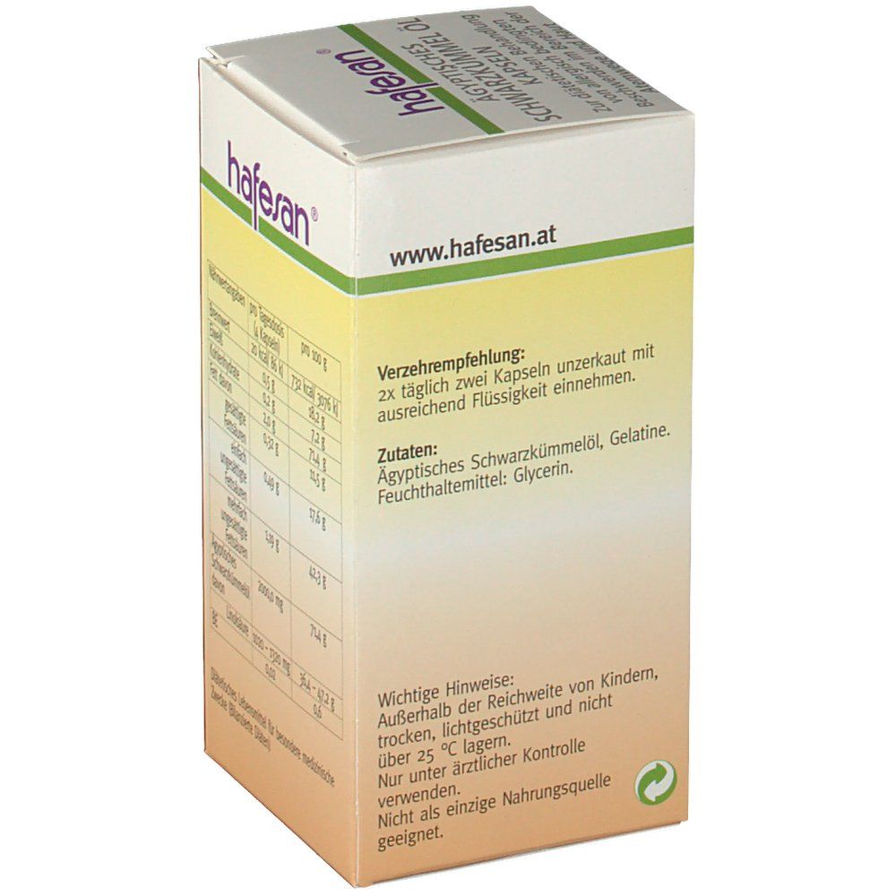 Hafersan® Schwarzkümmelöl 500 mg