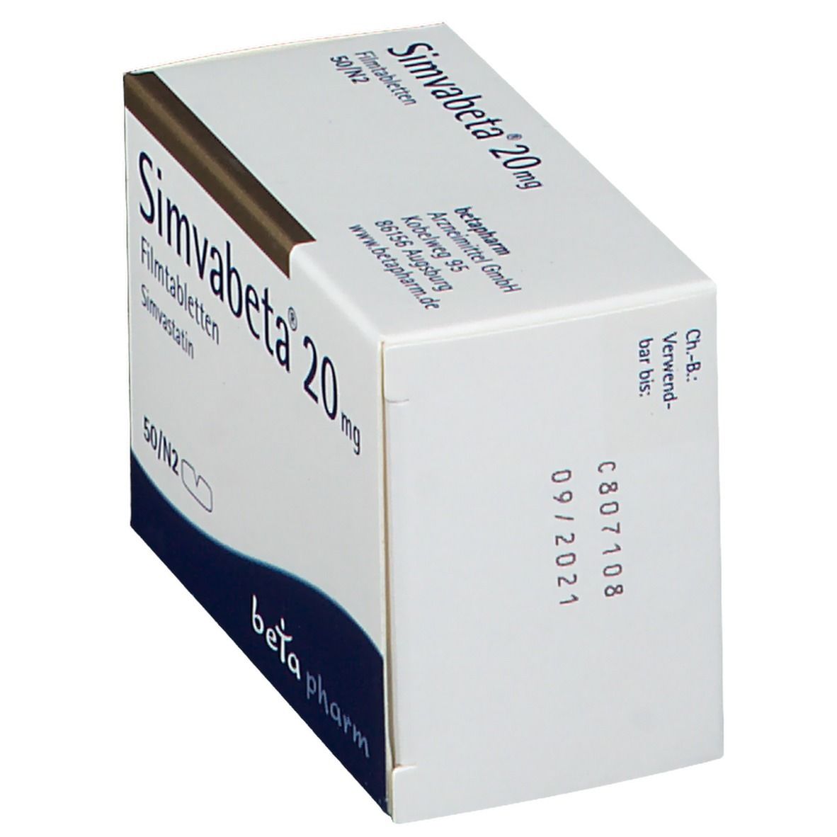 Simvabeta 20 mg Filmtabletten 50 St