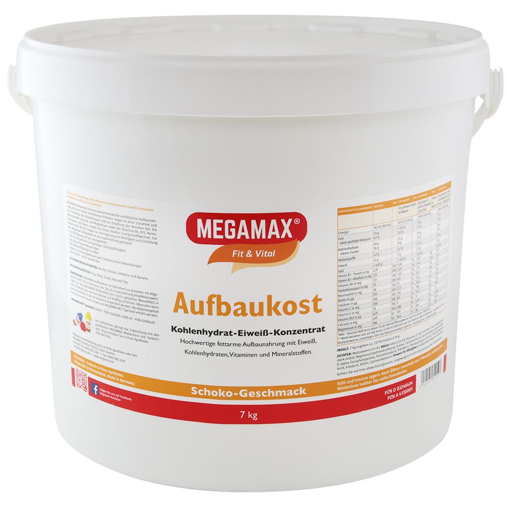 Megamax Aufbaukost Schoko Pulver 7 kg
