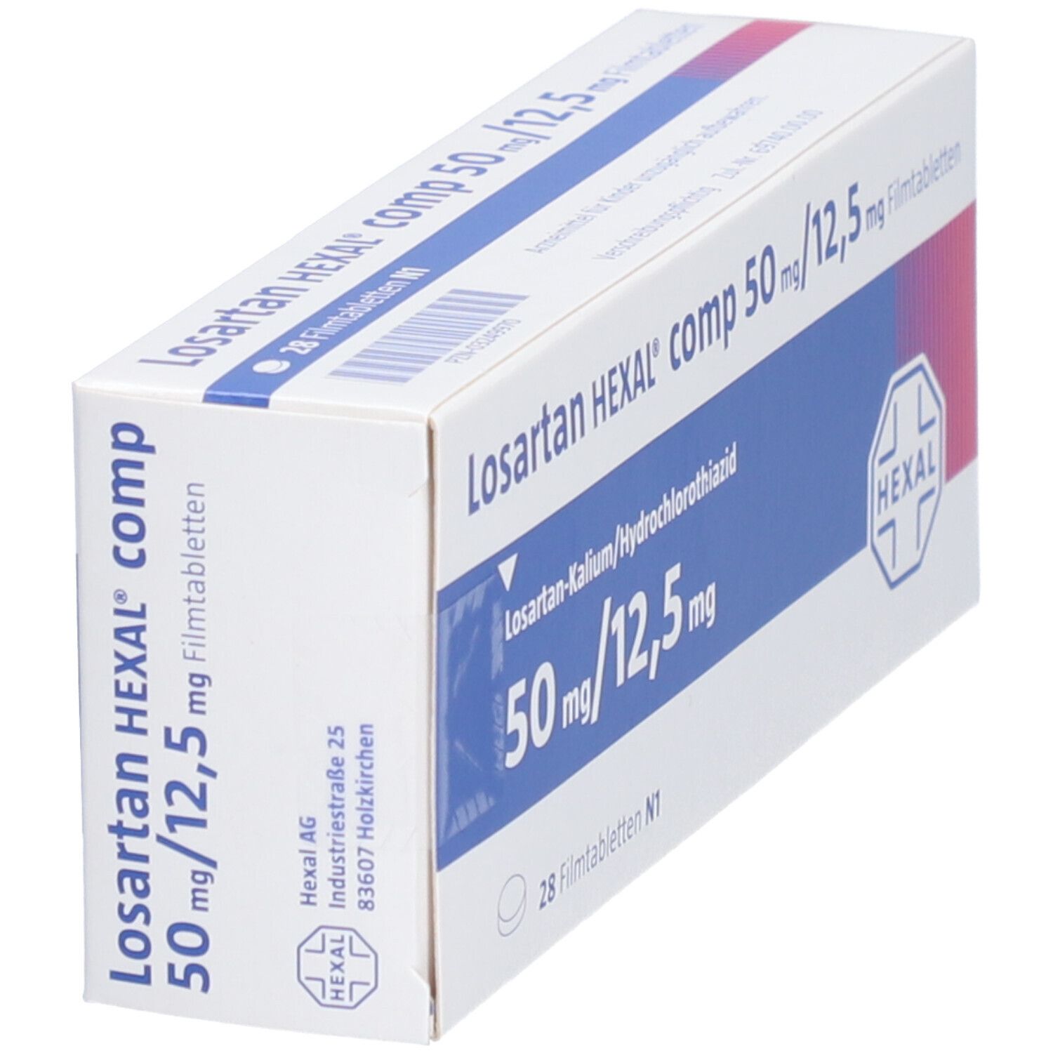 Losartan Hexal comp 50mg/12,5mg Filmtabletten 28 St