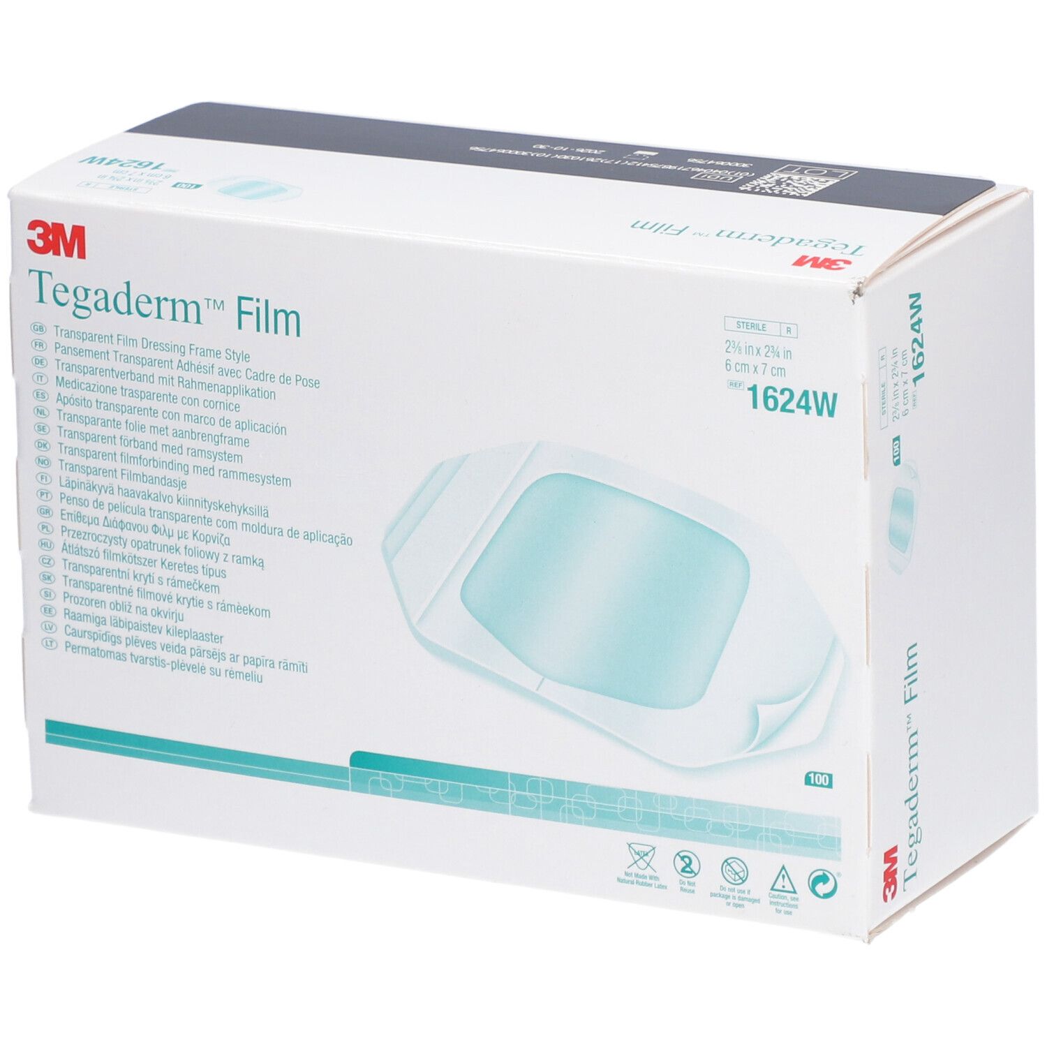 3M™ Tegaderm™ Film Transparentverband mit Rahmenapplikation 6 x 7 cm