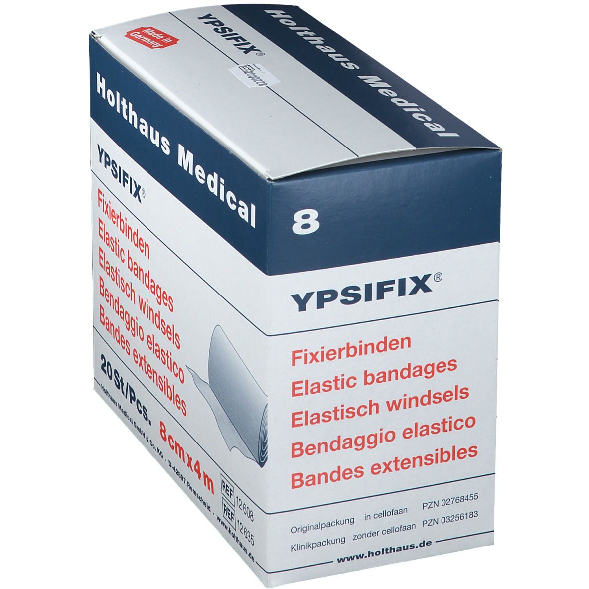 YPSIFIX® Fixierbinden elastisch 8 cm x 4 m lose