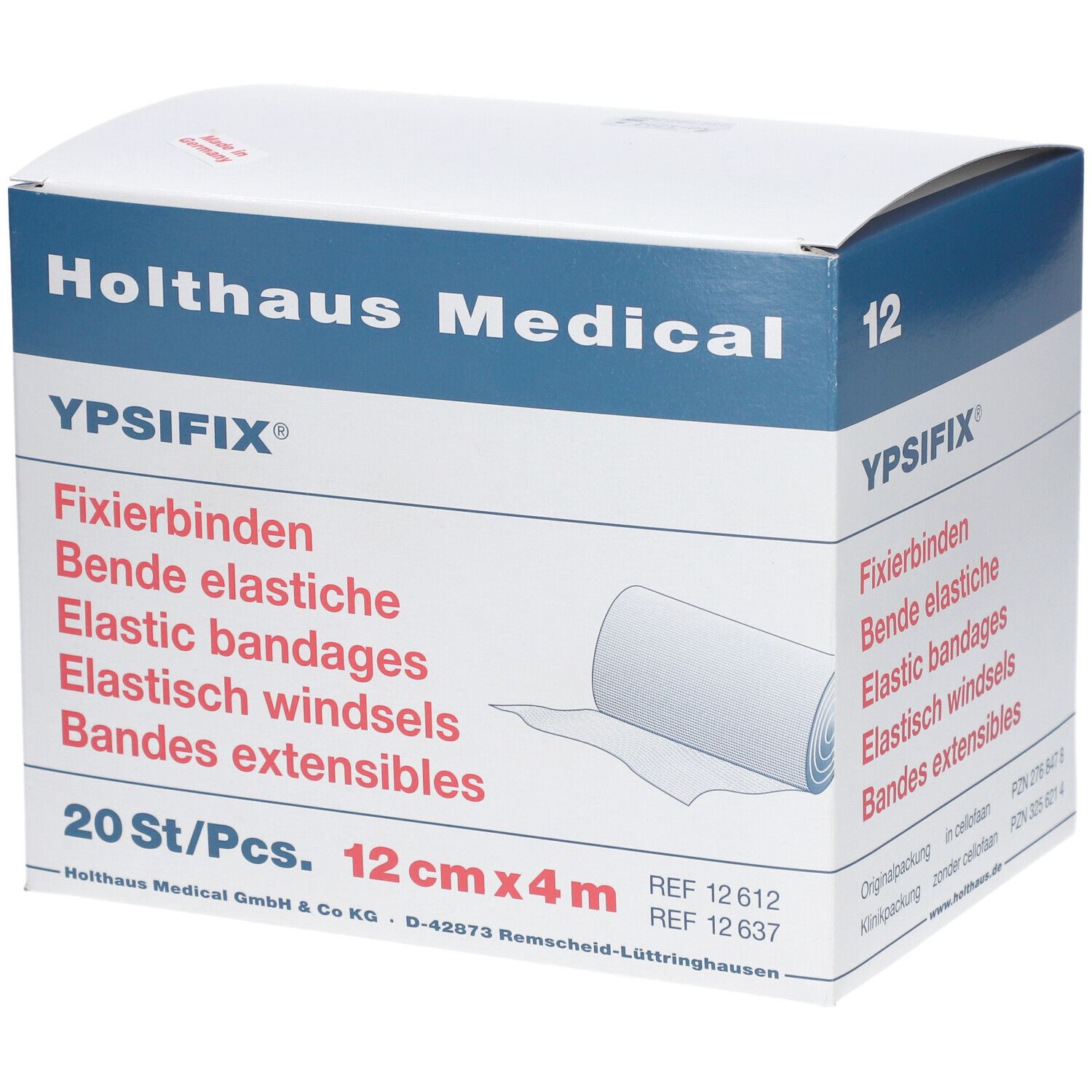 Holthaus Medical Ypsifix Fixierbinden 4 m x 12 cm, 20-fädig, lose
