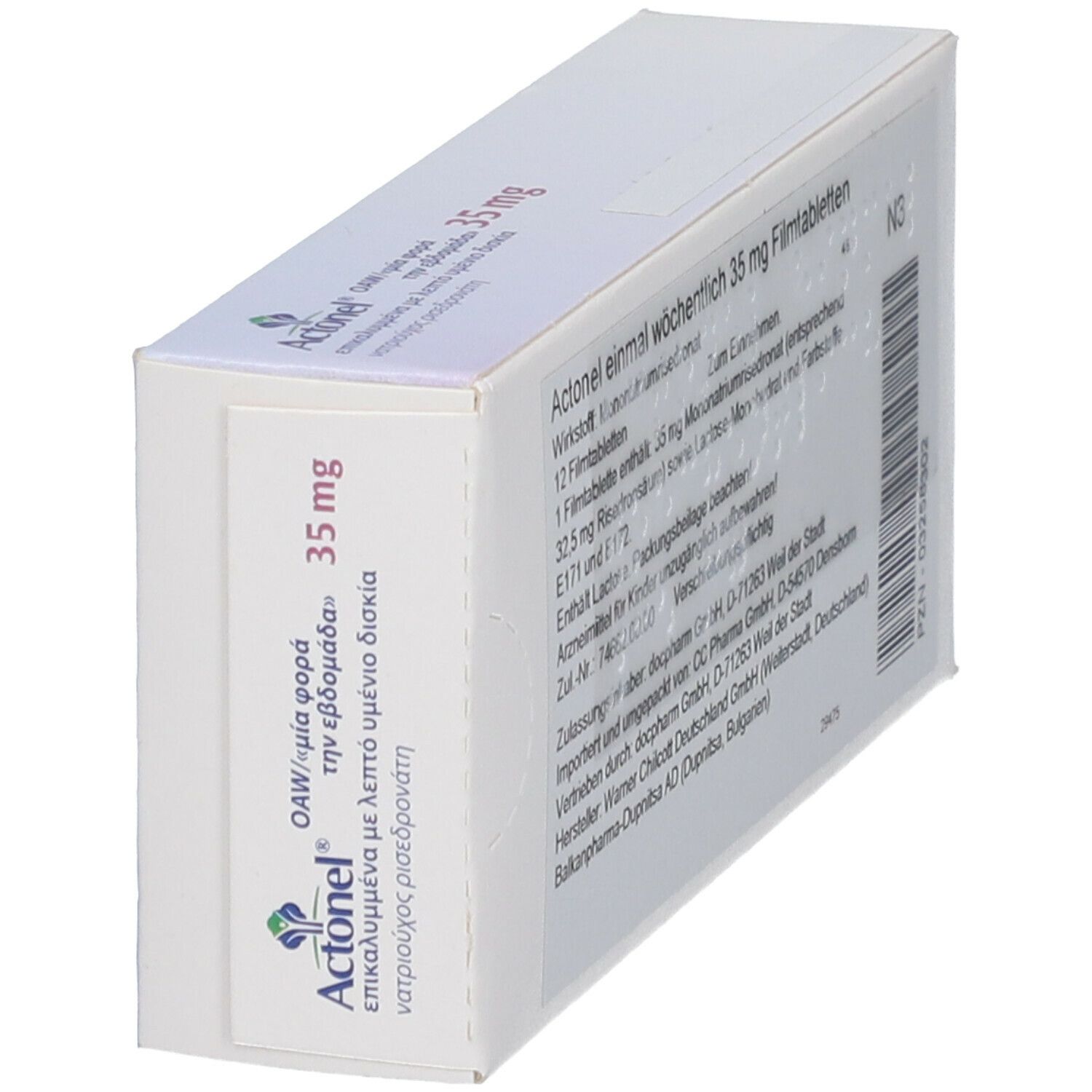 Actonel 35 mg einmal wöchentlich Filmtabletten