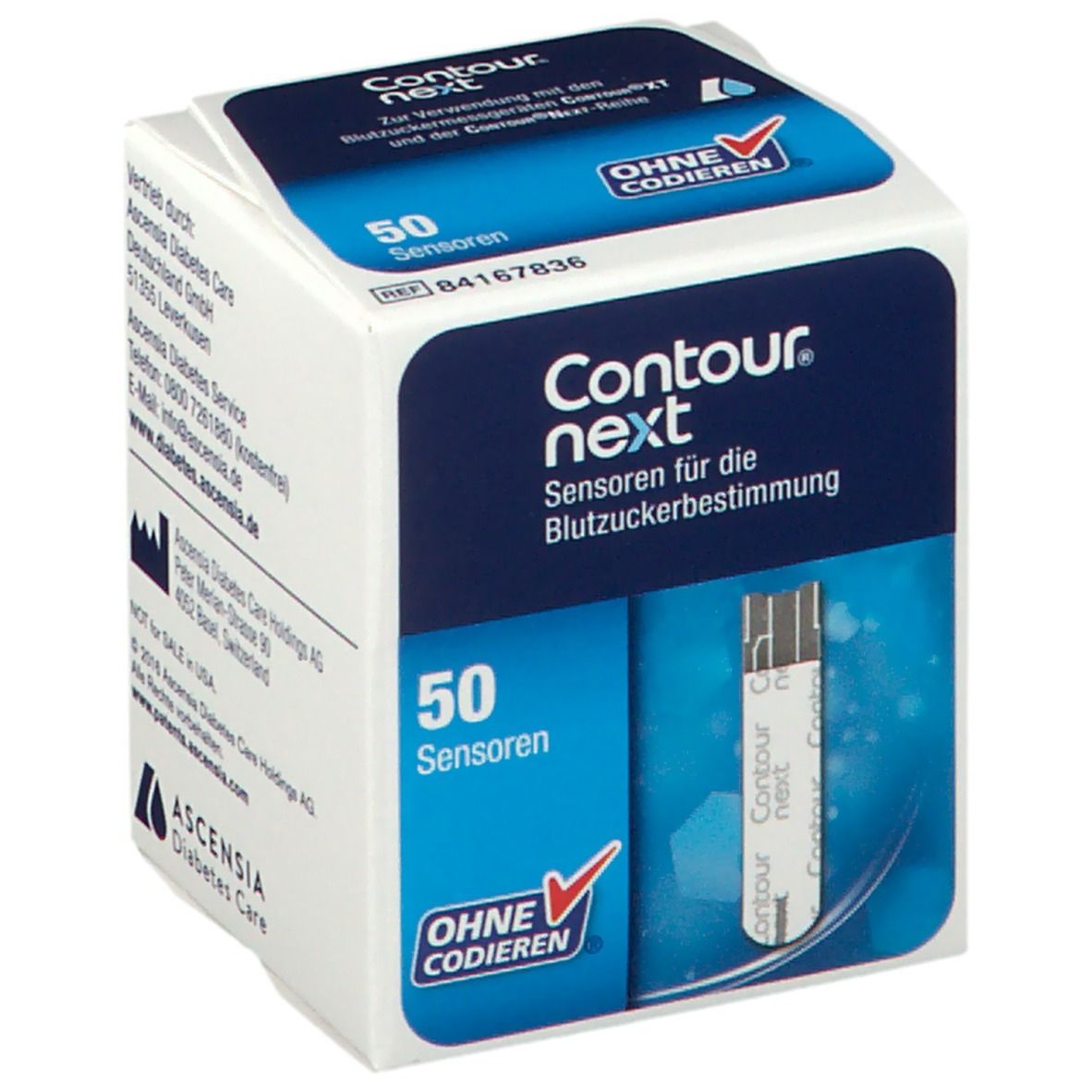 CONTOUR Next Teststreifen – 50 Stück, Für Alle CONTOUR NEXT Blutzuckermessgeräte