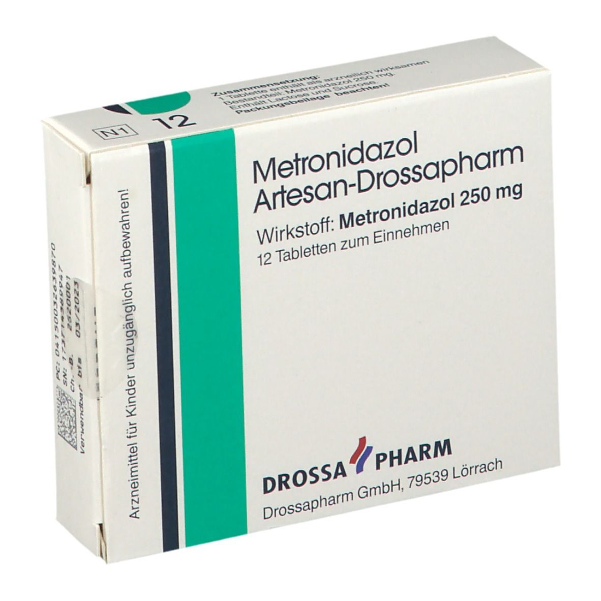 Metronidazol Artesan-Drossapharm mg 12 -