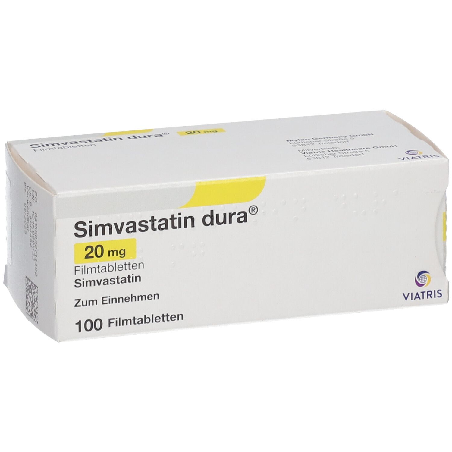 Simvastatin dura® 20 mg