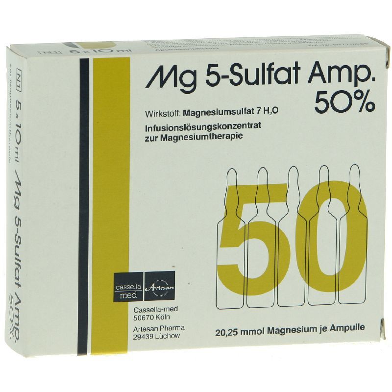 Mg 5 Sulfat 50% Ampullen