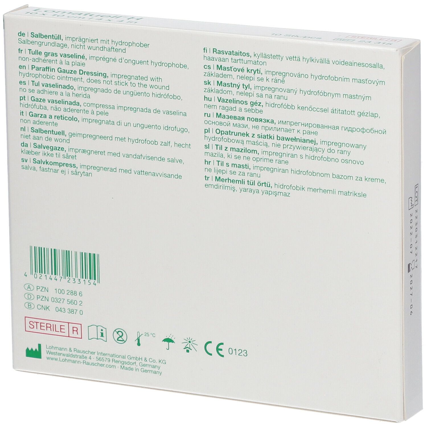 Lomatuell® H 10 cm x 10 cm steril 10 St - shop-apotheke.at