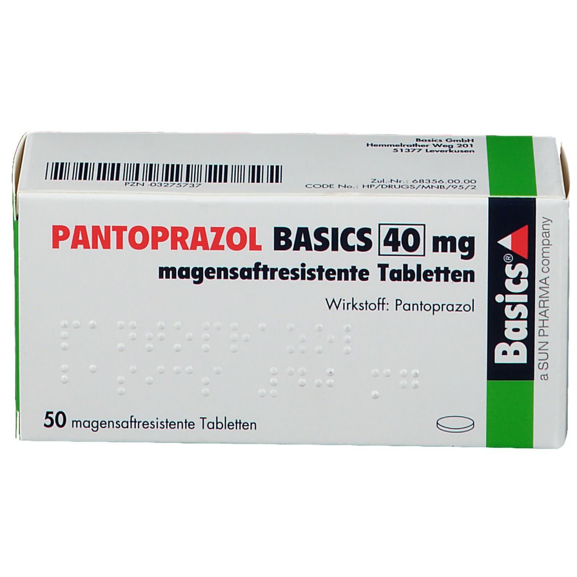 PANTOPRAZOL Basics 40 mg magensaftres. Tabletten