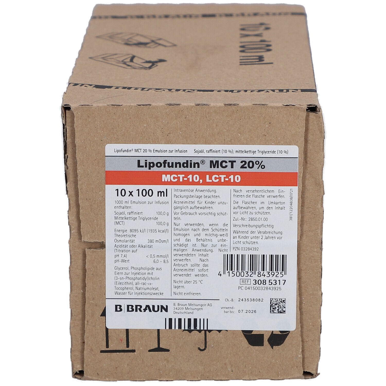 LIPOFUNDIN MCT 20% Glas