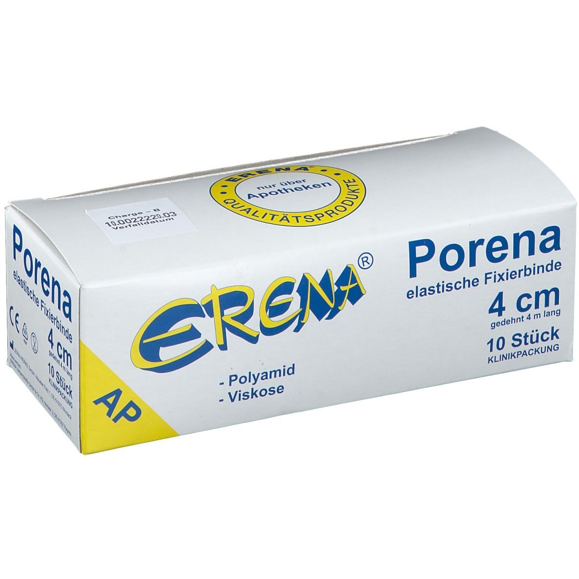 Erena® Porena elastische Fixierbinde 4 cm x 4 m