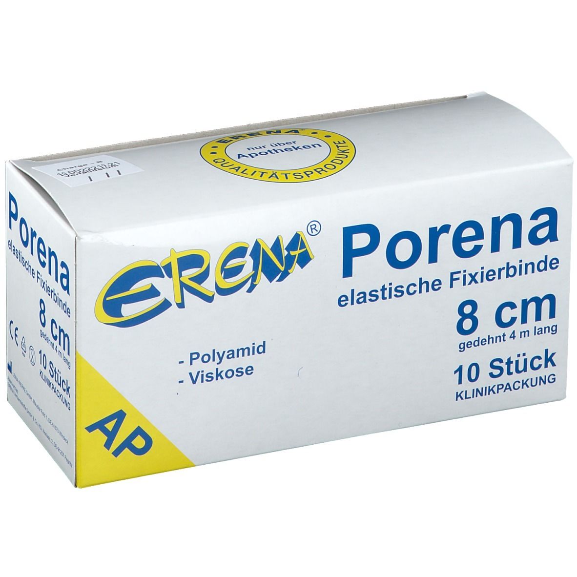 ERENA® Porena elastische Fixierbinde 8 cm x 4 m
