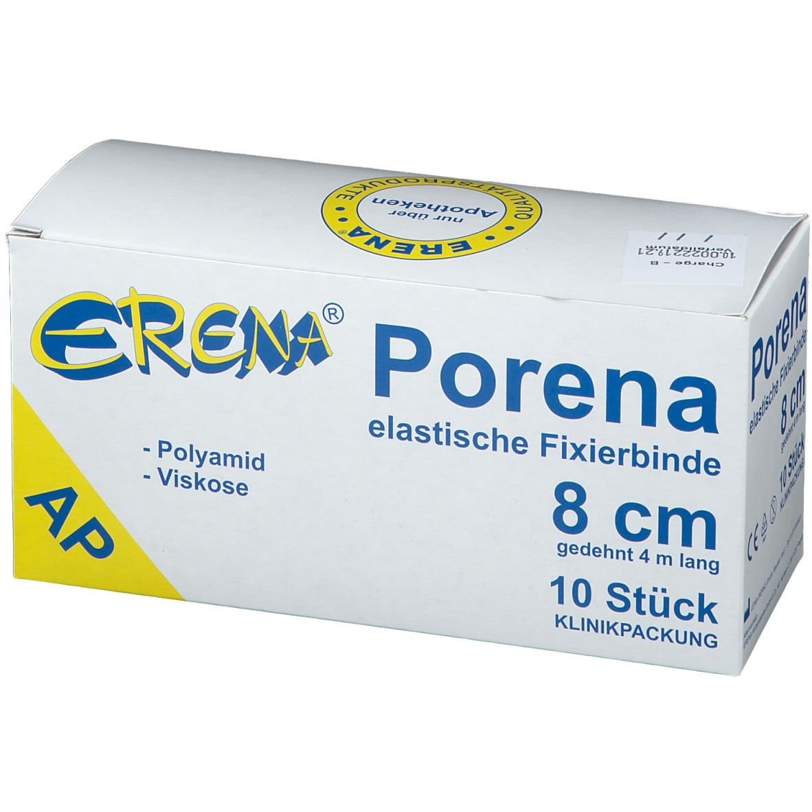 ERENA® Porena elastische Fixierbinde 8 cm x 4 m