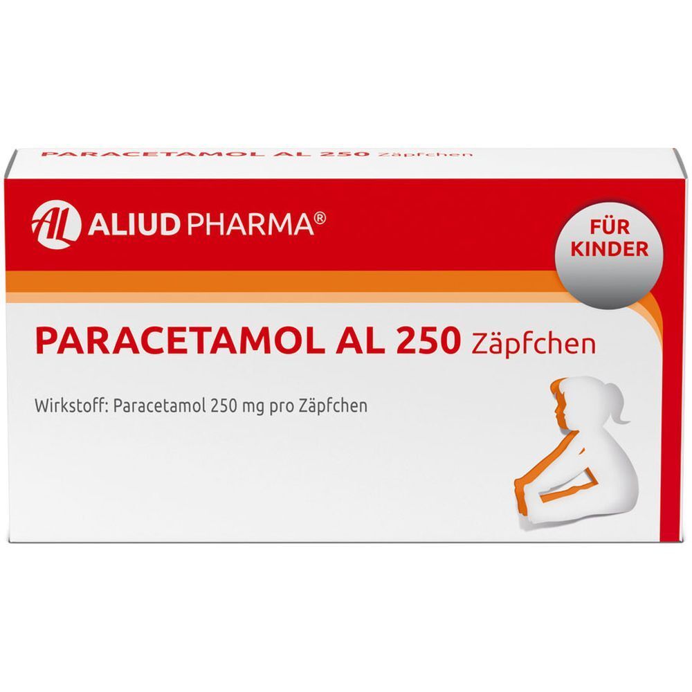 Paracetamol AL 250 Zäpfchen bei akuten Schmerzen und Fieber