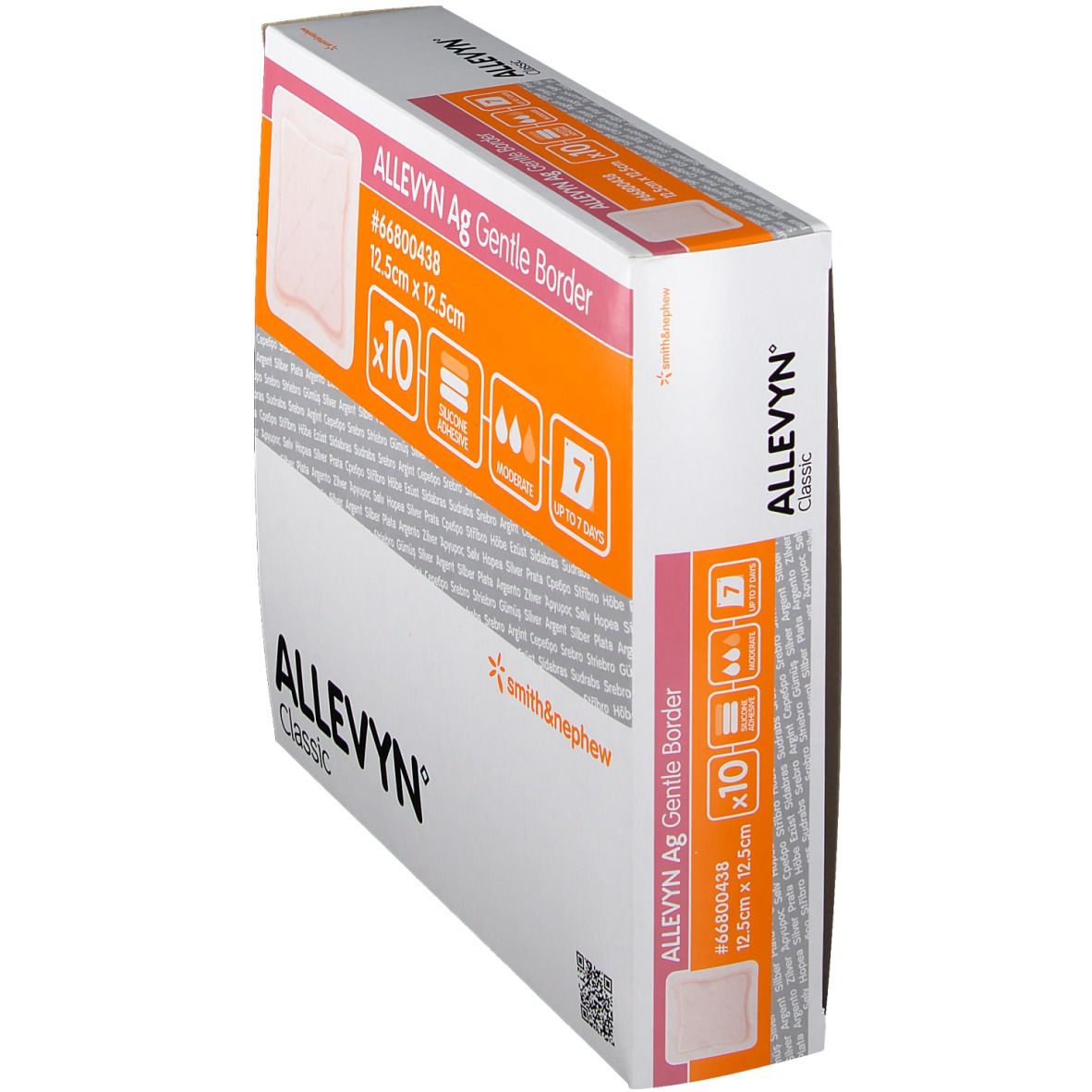 ALLEVYN® Ag Gentle Border 12,5x12,5cm steril
