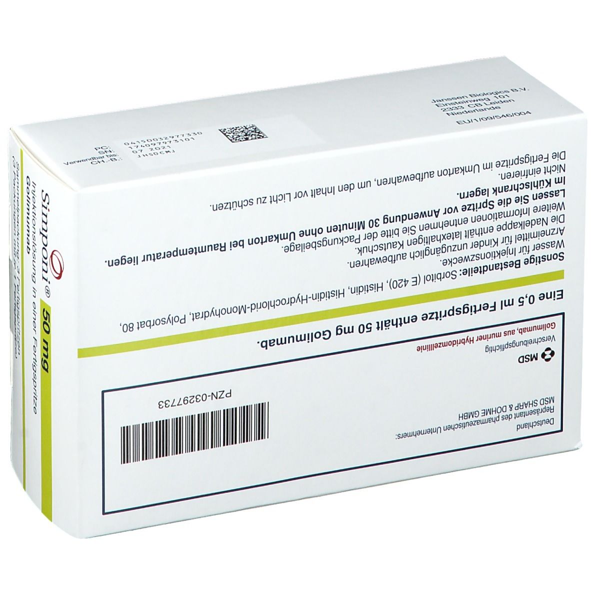 Simponi® 50 mg Injektionslösung