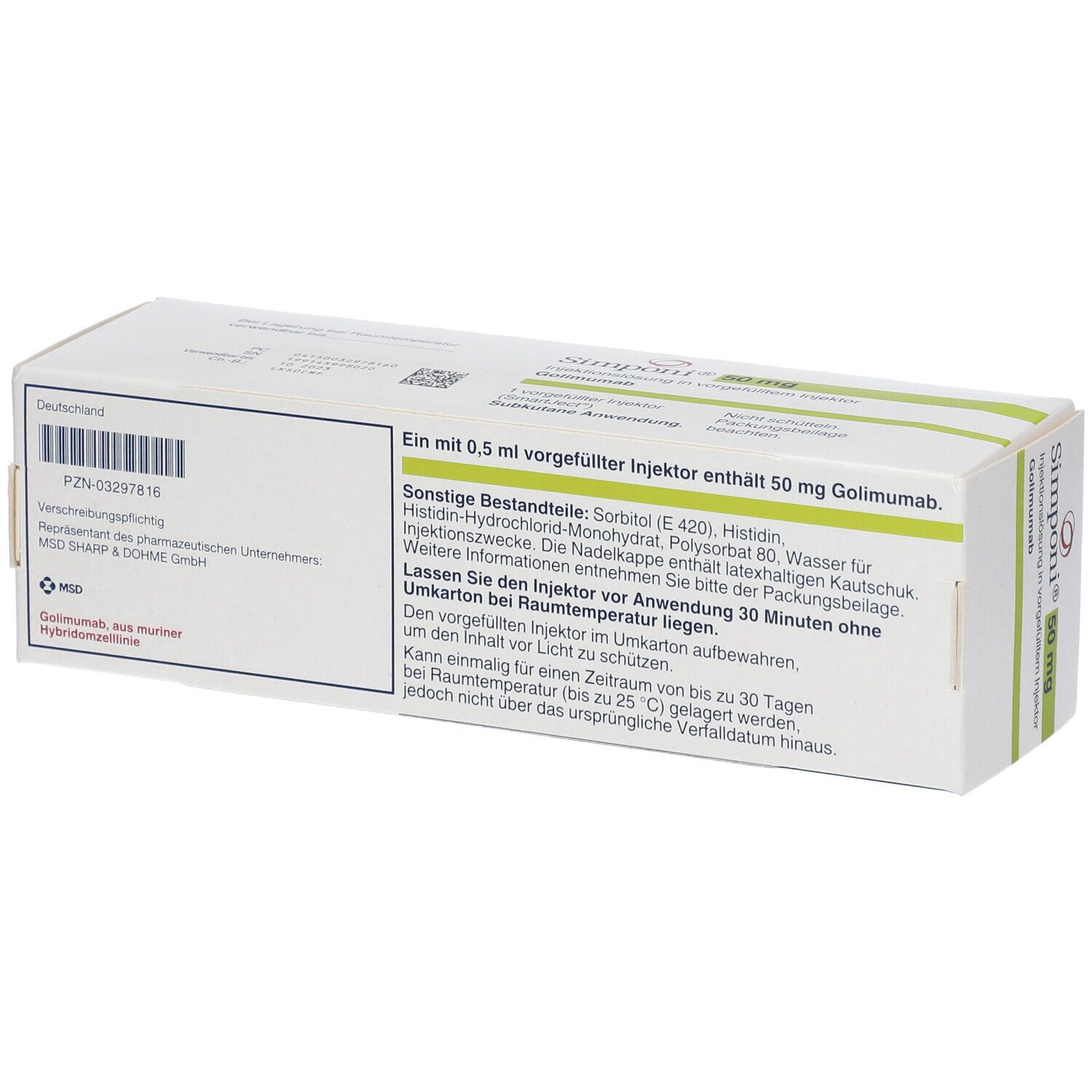 Simponi® 50 mg Injektionslösung