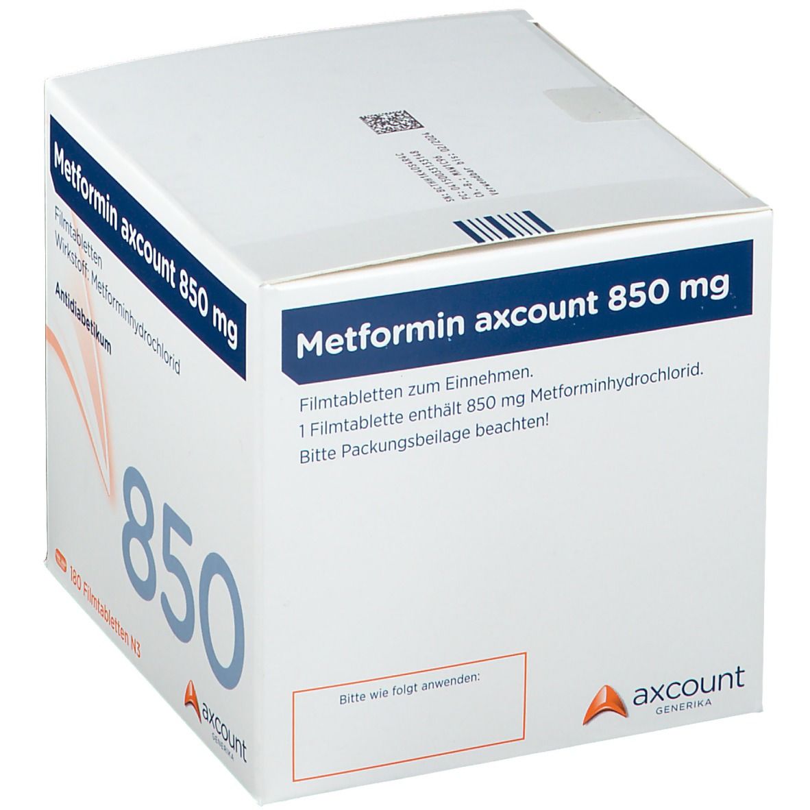 Metformin axcount 850 mg