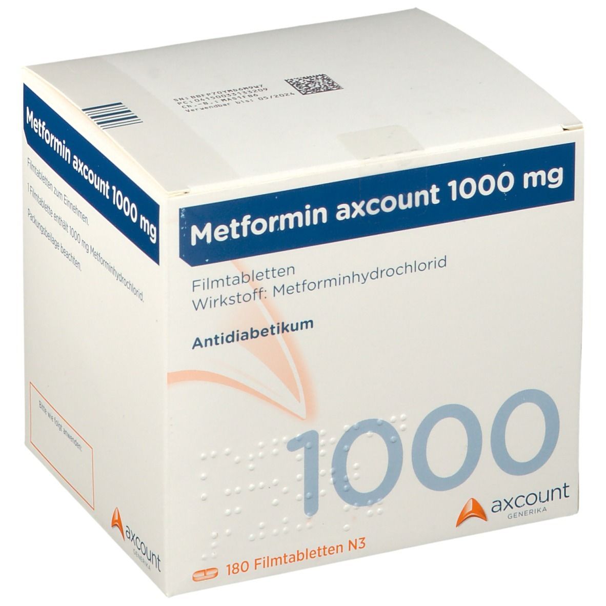Metformin axcount 1000 mg