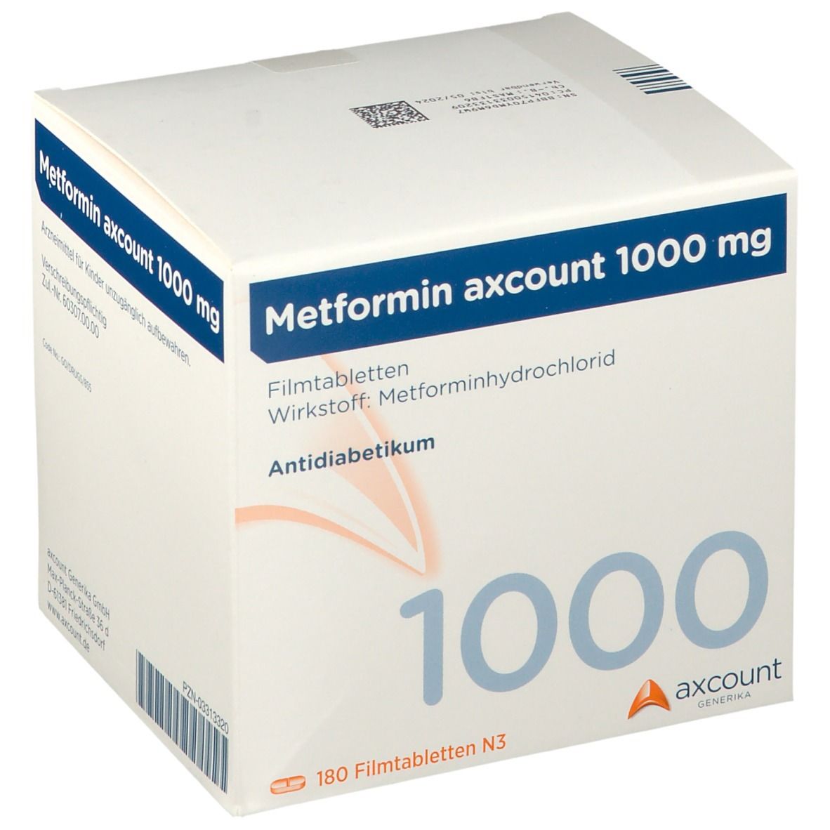 Metformin axcount 1000 mg