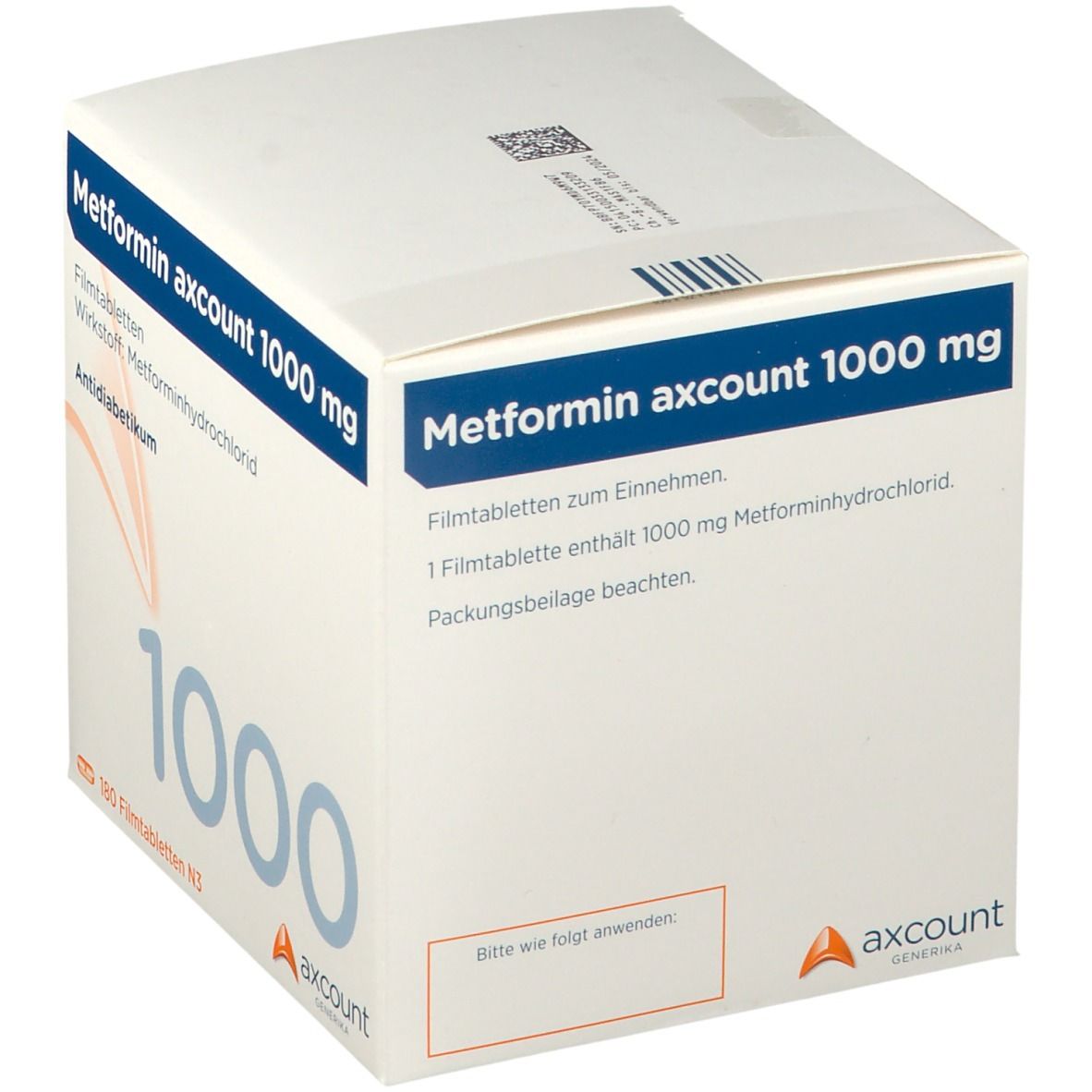 Metformin axcount 1000 mg