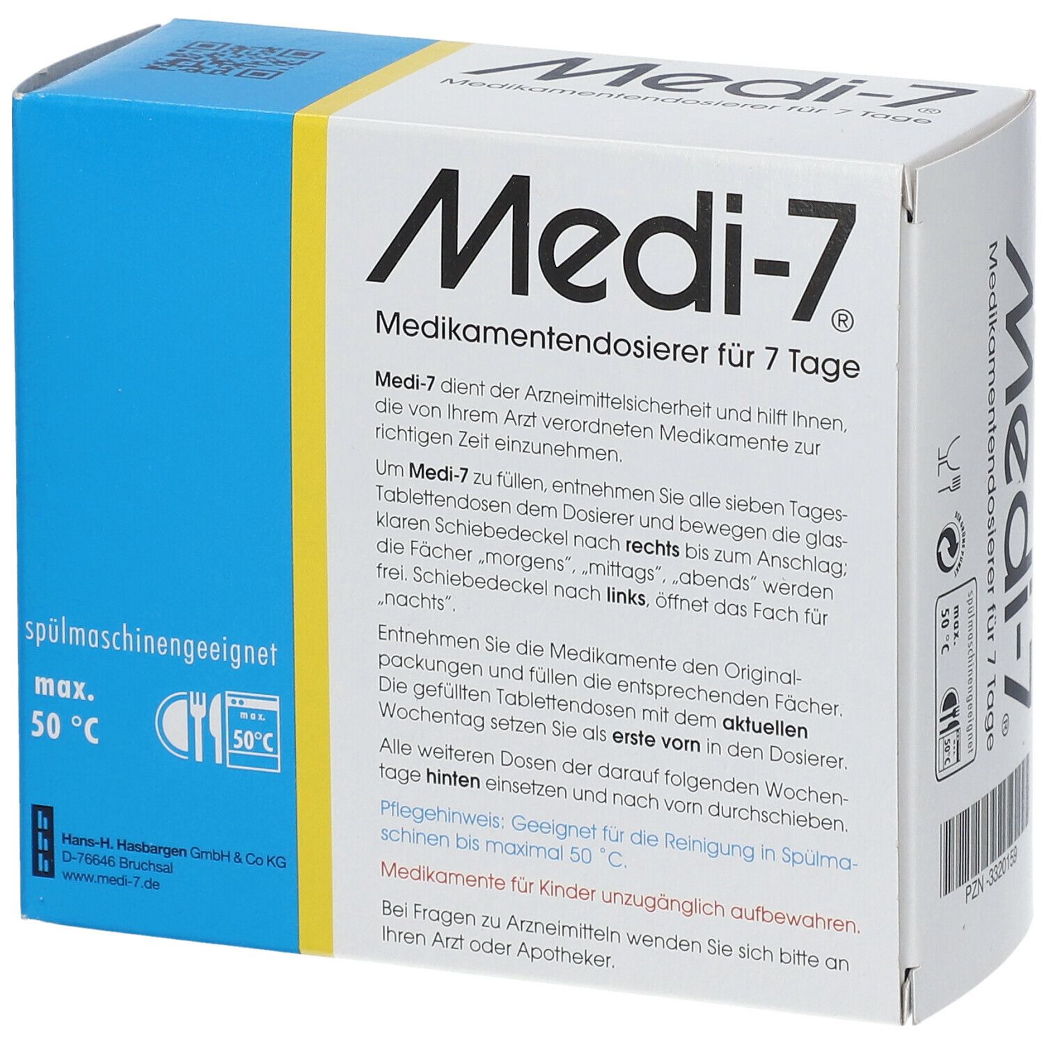 Medi-7 Medikamentendosierer für 7 Tage, blau