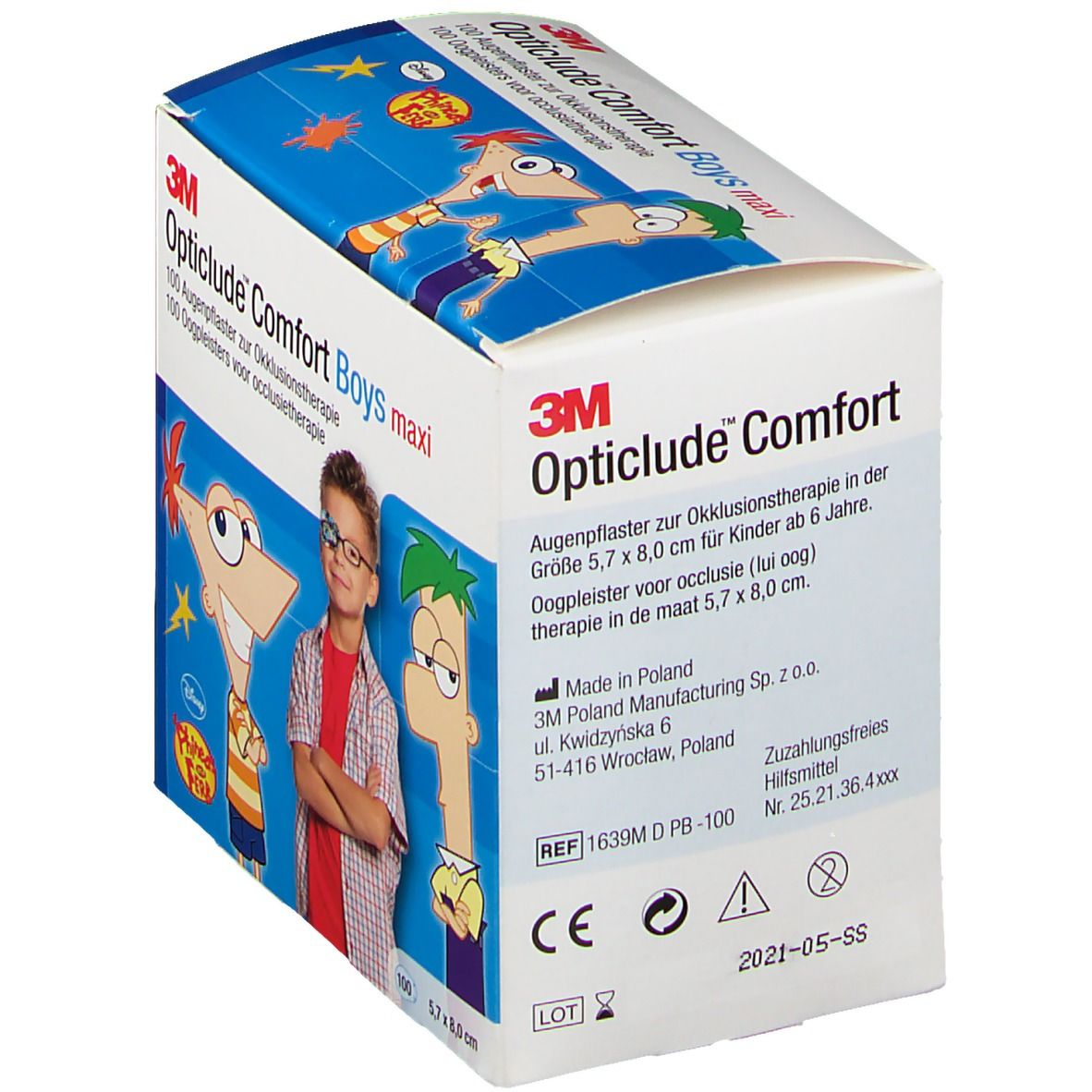 3M Opticlude Augenpflaster Comfort Disney Jake Größe Maxi