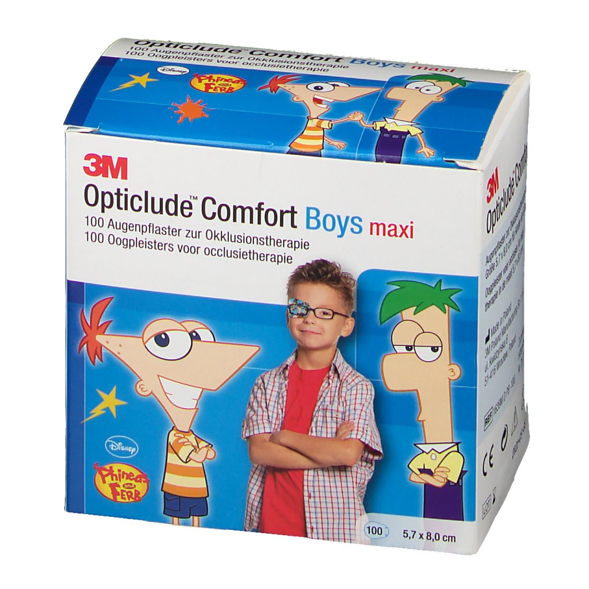 3M Opticlude Augenpflaster Comfort Disney Jake Größe Maxi