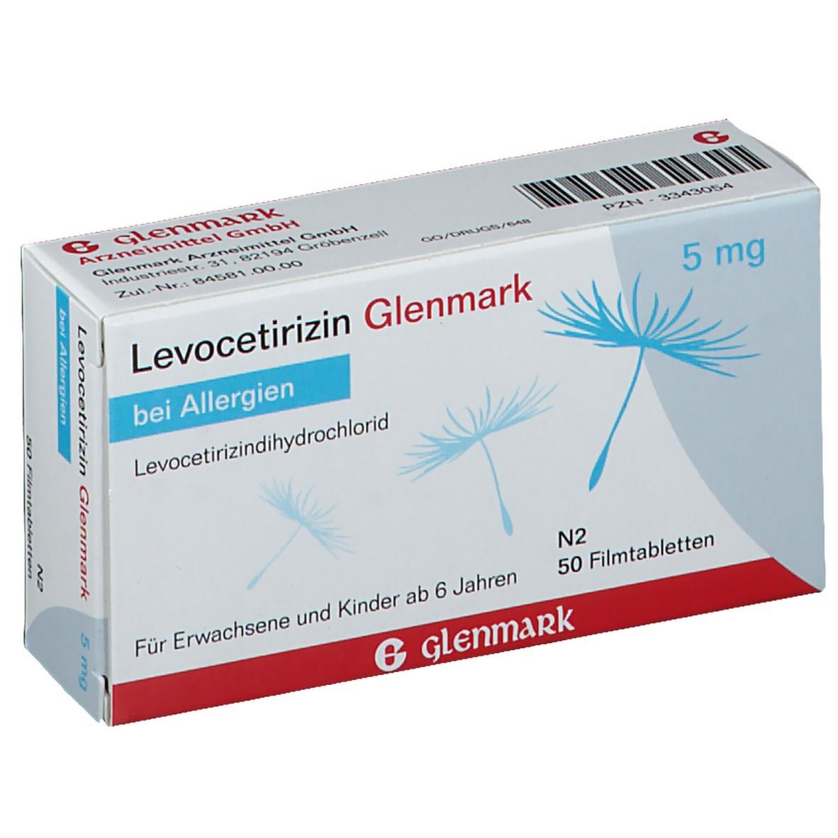 Levocetirizin Glenmark 5 mg Filmtabletten 50 St