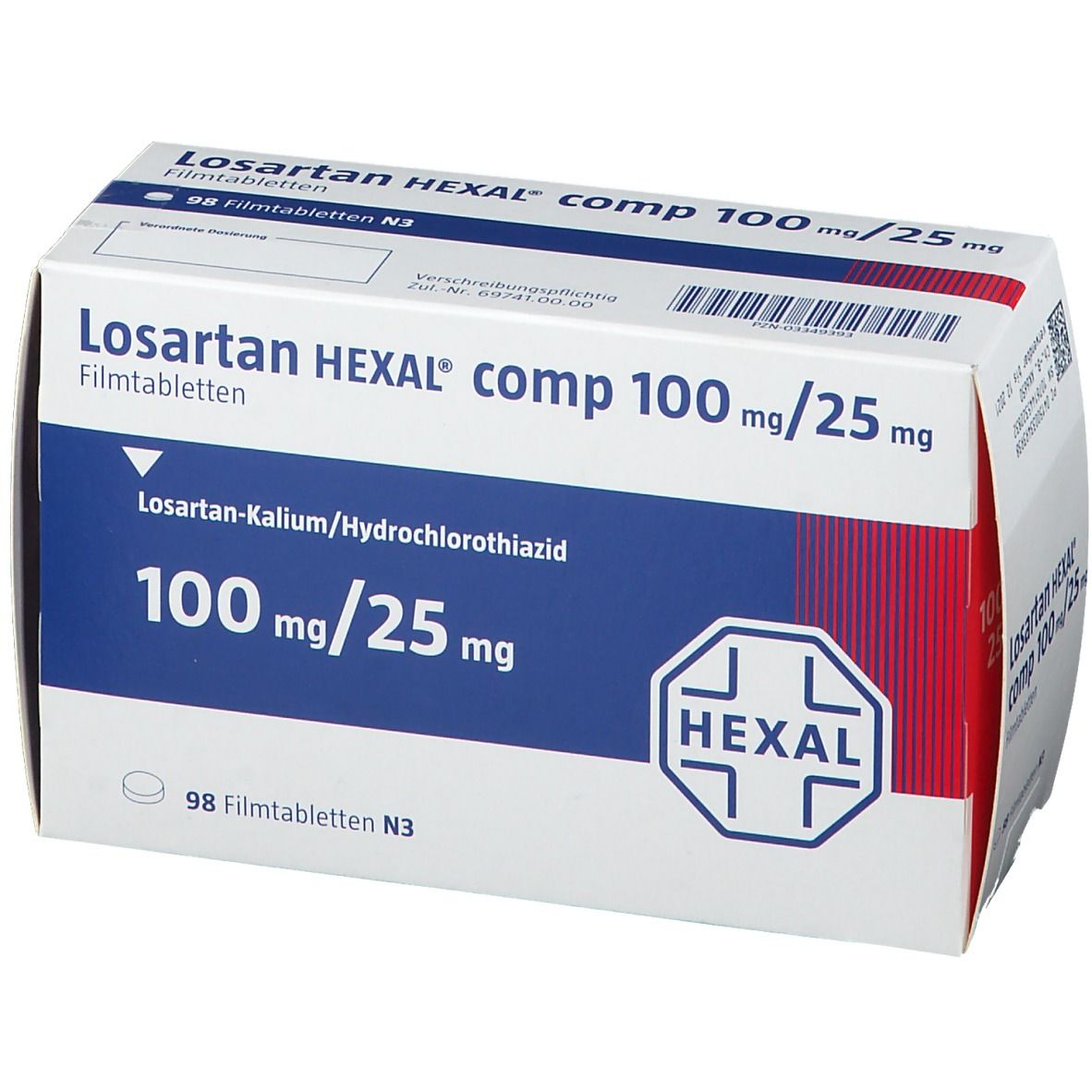 Losartan HEXAL® comp 100 mg/25 mg