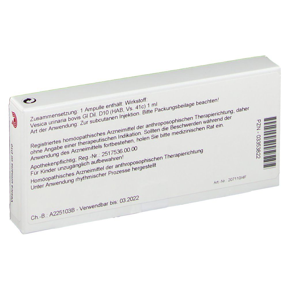 WALA® Vesica urinaria Gl D 10
