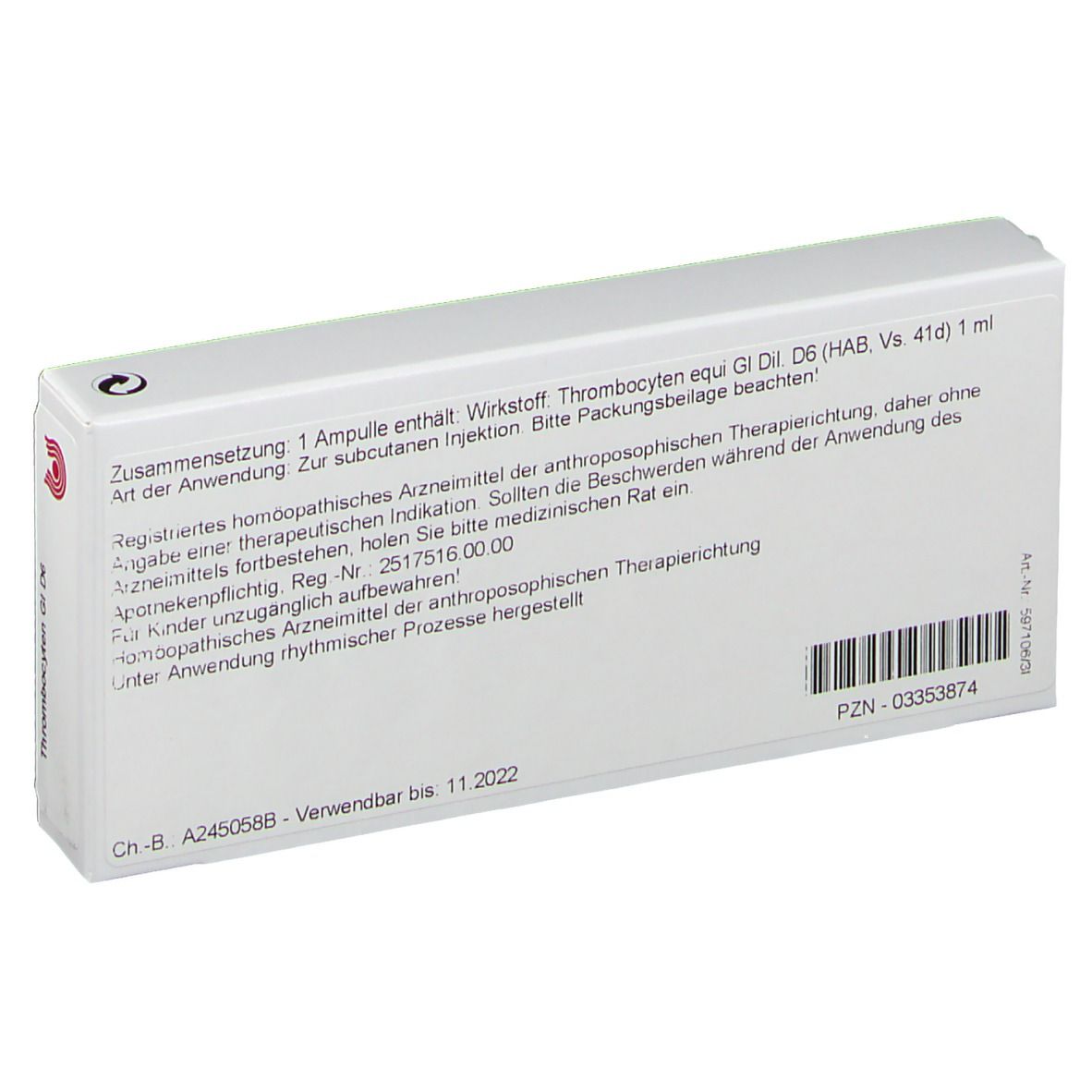 WALA® Thrombocyten Gl D 6