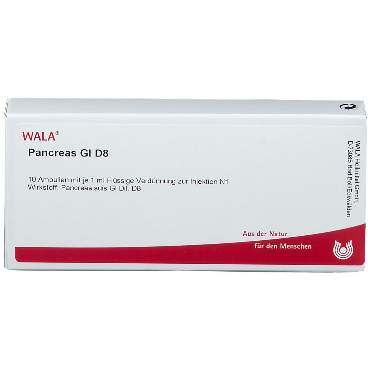 WALA® Pancreas Gl D 8 Amp.