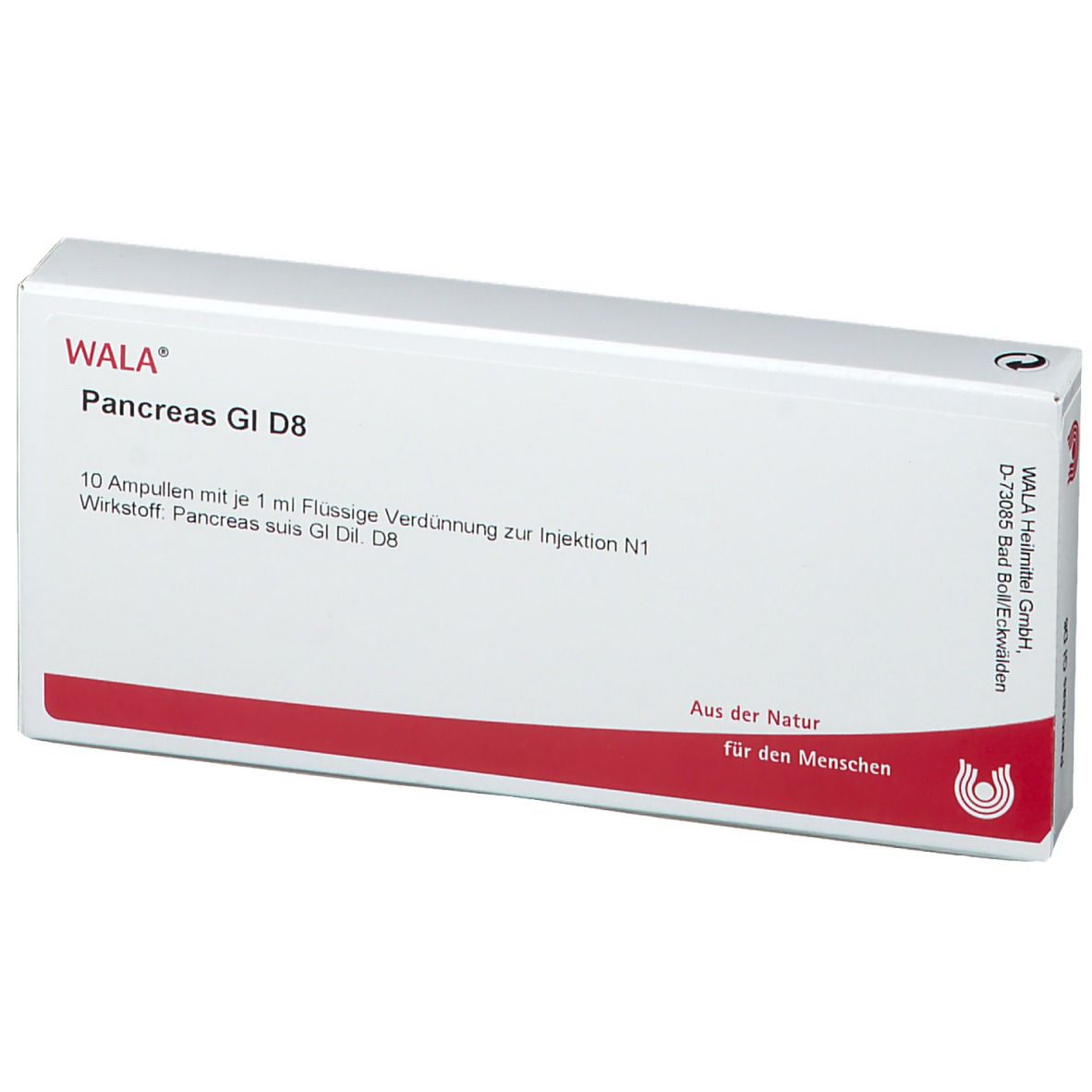 WALA® Pancreas Gl D 8 Amp.