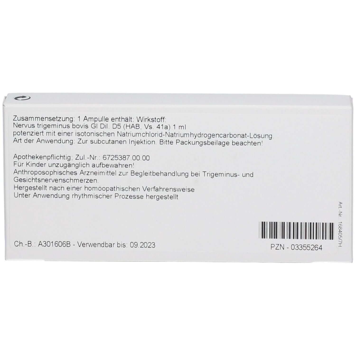 Nervus Trigeminus GL D 5 Ampullen 10x1 ml