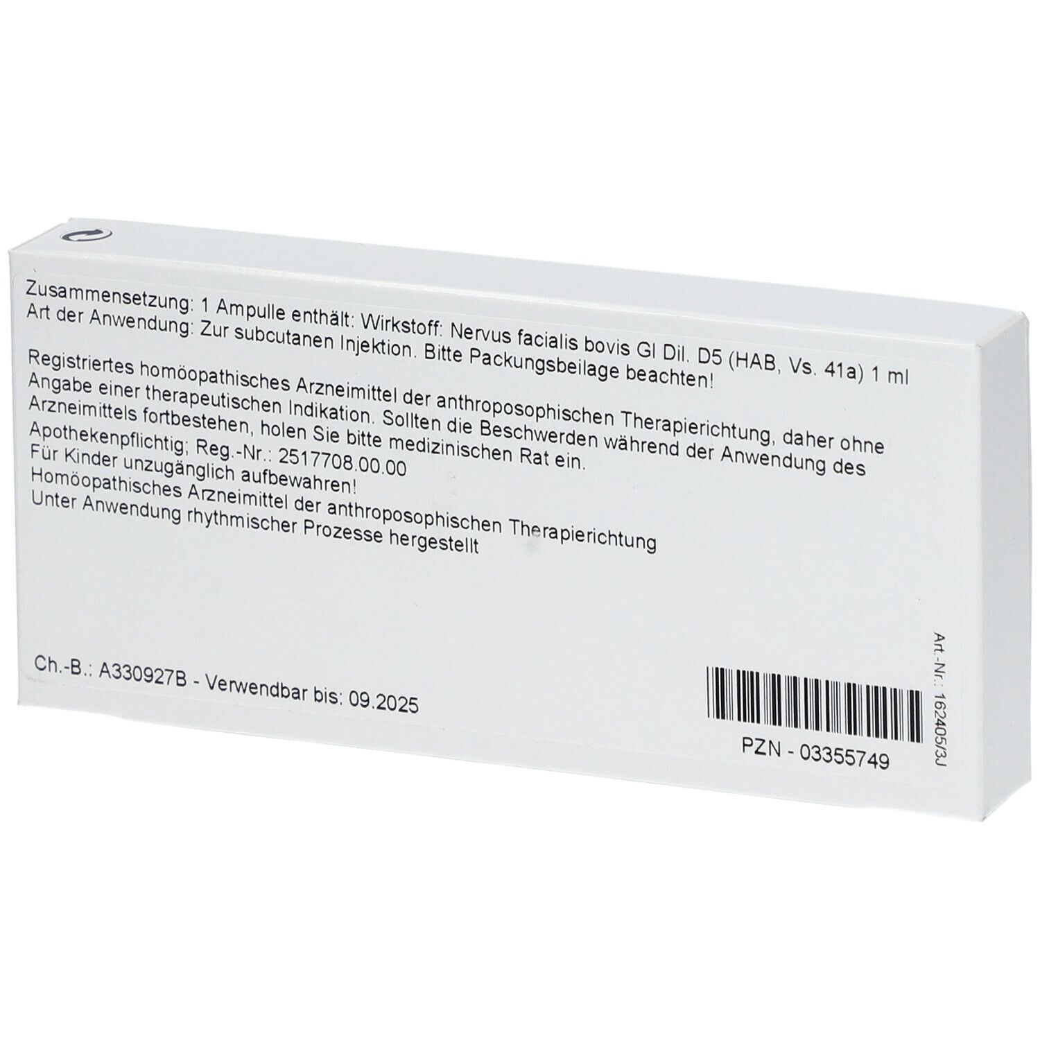 WALA® Nervus facialis Gl D 5