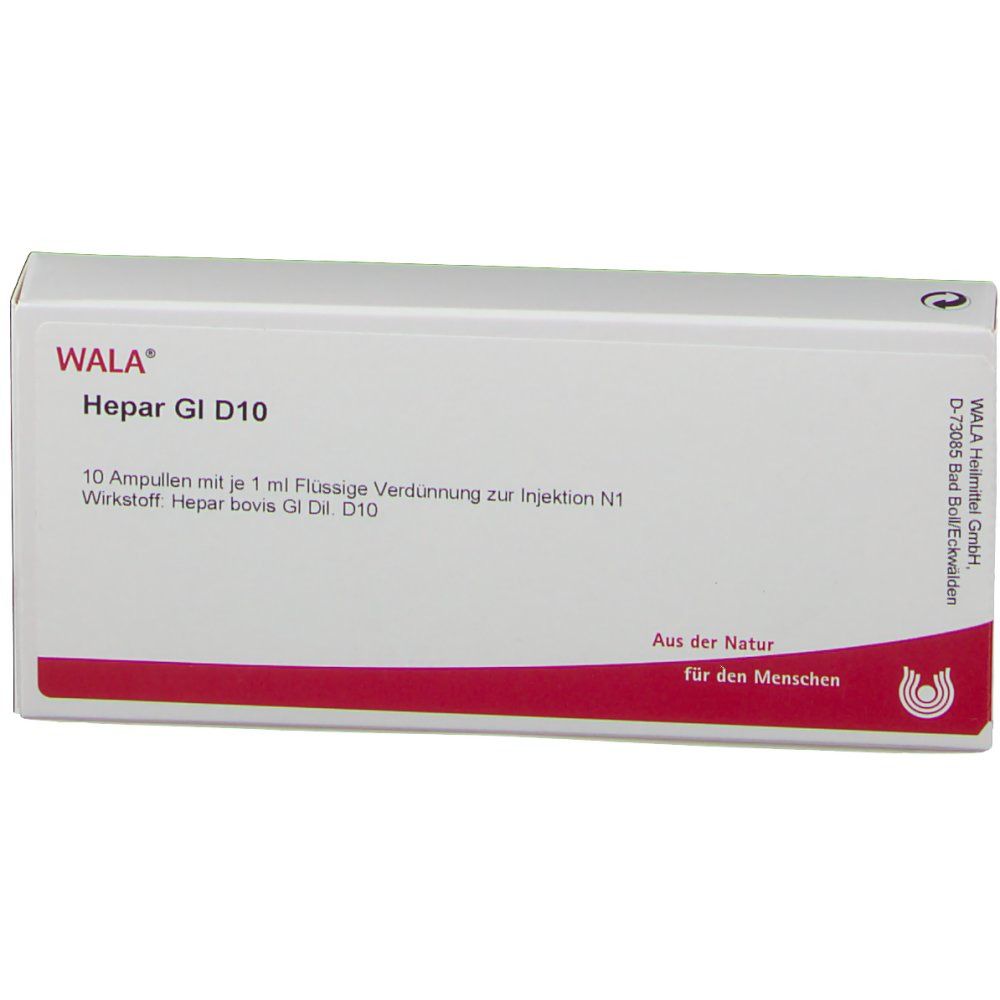 WALA® Hepar Gl D 10 Amp.