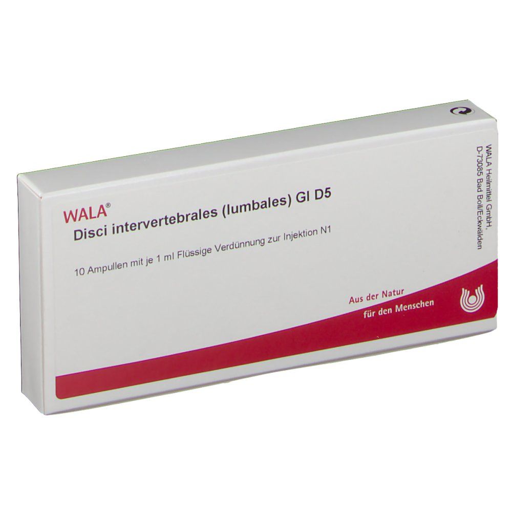 Disci Intervertebralie lumbales GL D 5 Ampullen